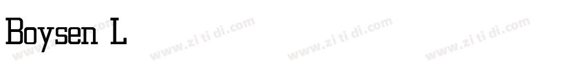 Boysen Light字体转换 Boysen Light字体转换